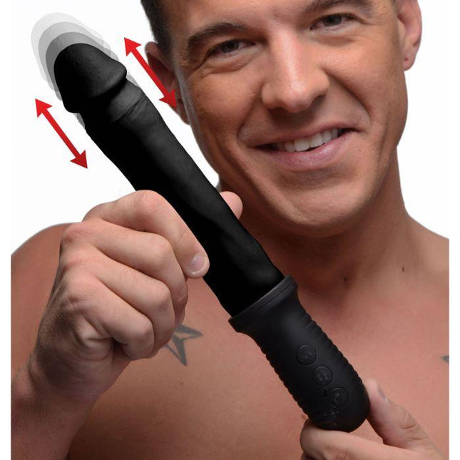 8X Auto Pounder Vibrating and Thrusting Dildo with Handle - Sex Toys