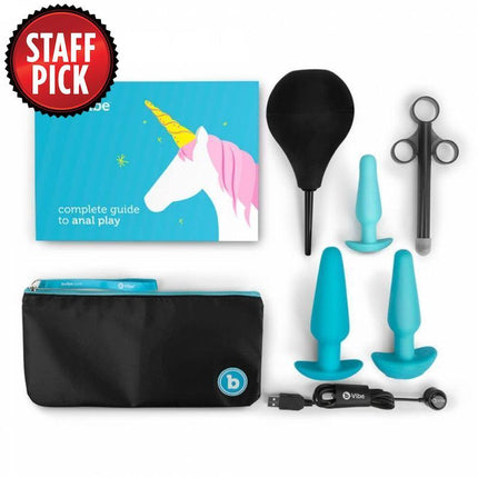 b-Vibe Anal Training and Education Set - Teal - Sex Toys