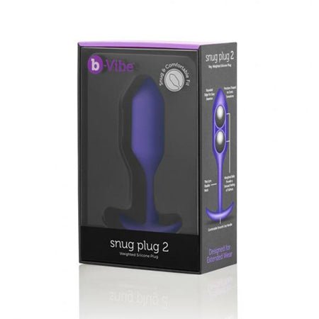 b-Vibe Snug Plug 2 Weighted Silicone Butt Plug - Kink Store