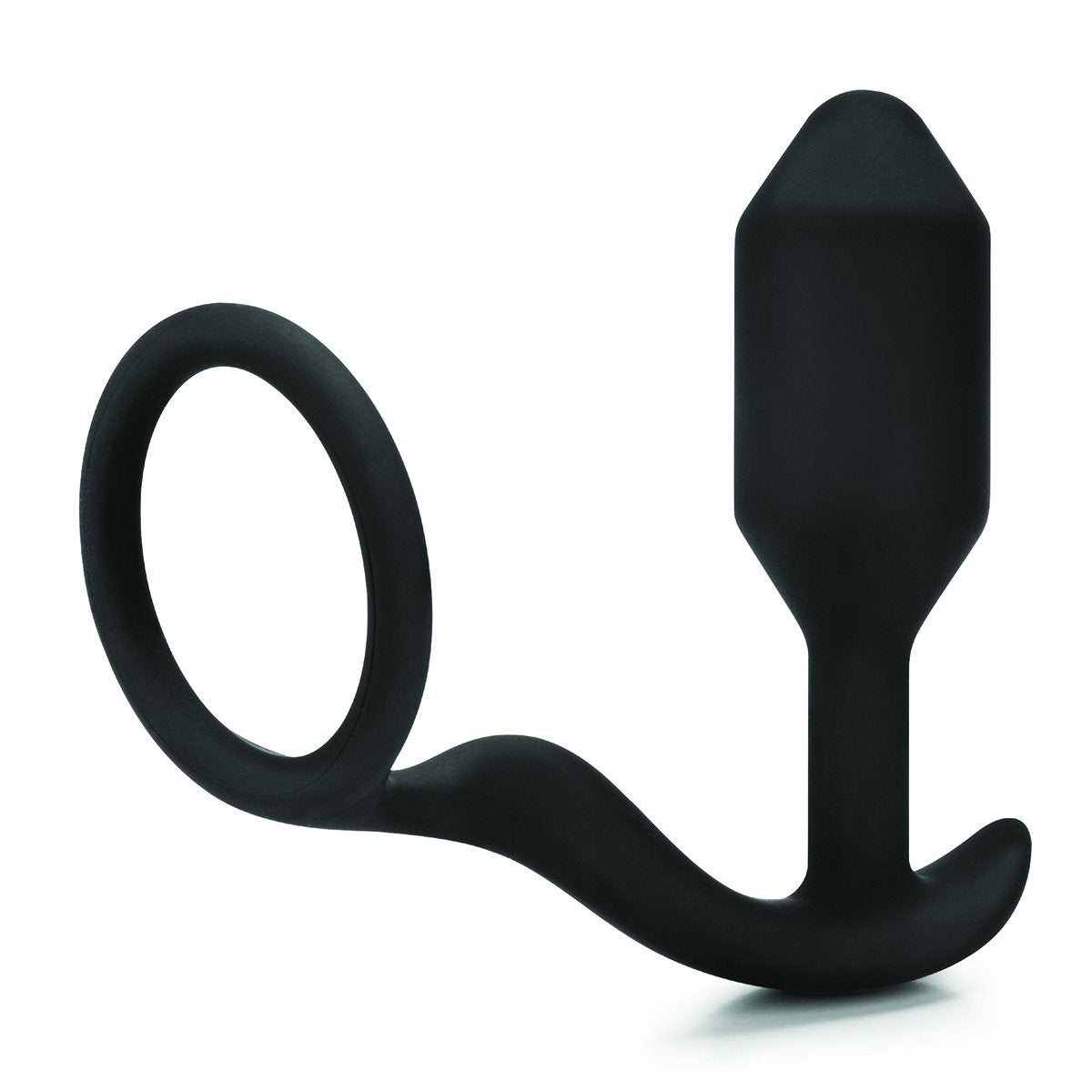 b-Vibe Snug & Tug Weighted Anal Plug with Cock Ring - Kink Store