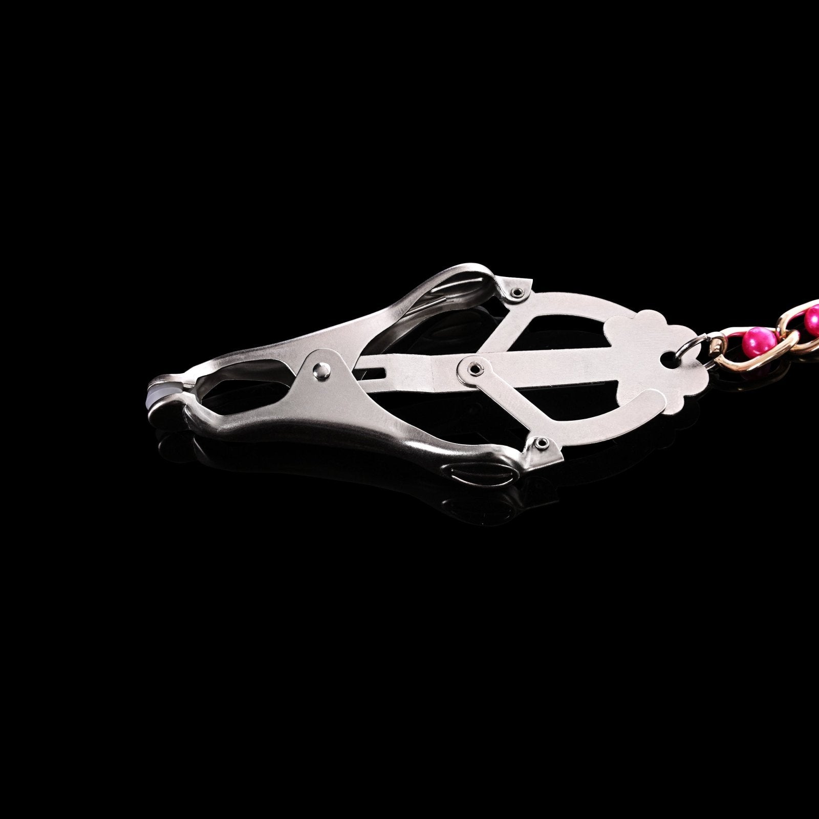 Clover Clamps with Red Ball Chain By Kink | KinkStore – Kink Store