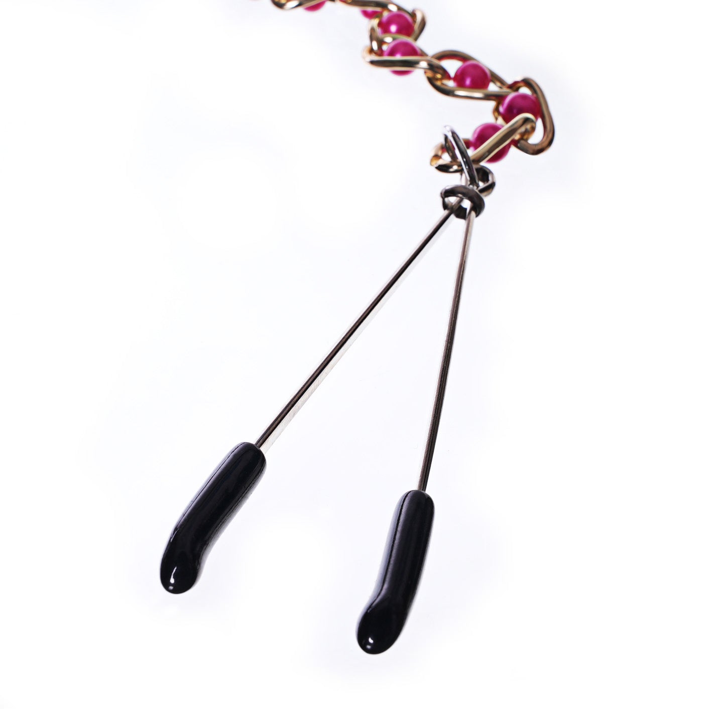Base By Kink Nipple Clamps with Red Ball Chain - Kink Store