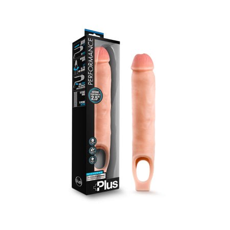 Blush Performance Plus Silicone Cock Sheath Penis Extender - Pale - Kink Store
