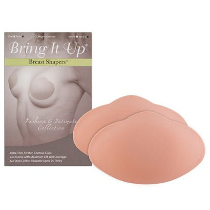 Bring It Up Breast Shapers - Reusuable C-D Cup - Pale - Kink Store