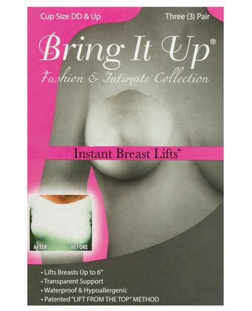 Bring It Up Plus Size Breast Shapers - Reusable D Cup and Larger - Pale - Kink Store
