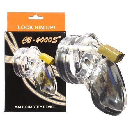 CB-6000S Short Clear Chastity Cage - Kink Store