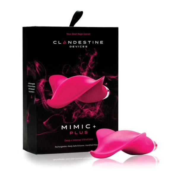 Clandestine Devices Mimic Plus Silicone Clit Vibrator - Pink - Kink Store