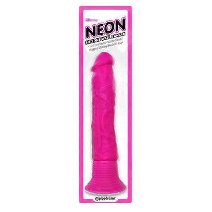 Classix Neon Vibrating Silicone Suction Cup Wall Banger - Kink Store