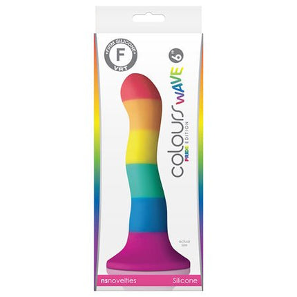 Colours 6 Inch Wave Dildo - Rainbow Pride Edition - Kink Store