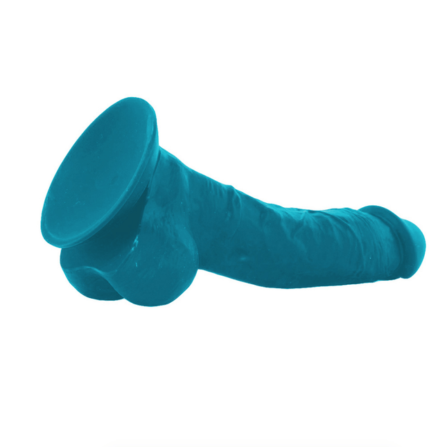 Colours Dual Density Realistic Dildo 5 Inches - Blue - Kink Store