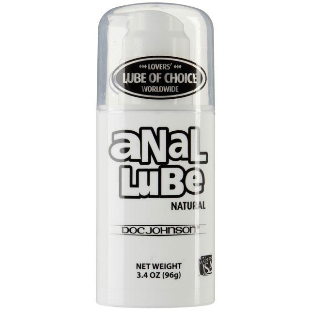 Doc Johnson Anal Lube Natural with Mega Pump - 3.4 oz - Kink Store