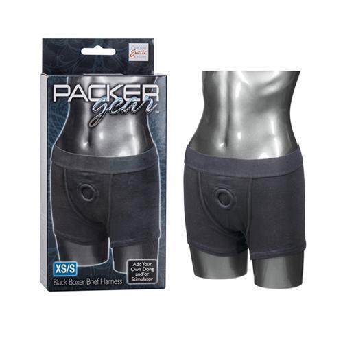 Packer Gear Black Boxer Harness - Gender Expression