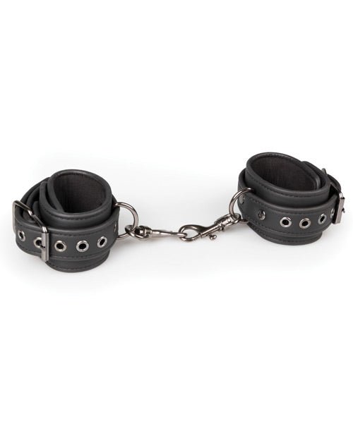 Easy Toys PU Leather Wrist Cuffs with Metal Clips - Kink Store