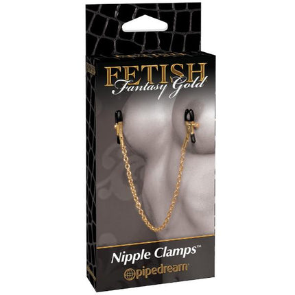 Fetish Fantasy Gold - Nipple Chain Clamps - Kink Store