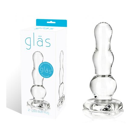 Glas Clear Bulbed Glass Anal Plug - Kink Store