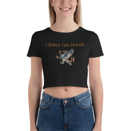 "I Serve the House" Upper Floor Crop Top - Kink Store