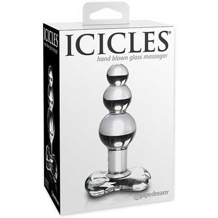 Icicles #47 Bulbed Glass Anal Plug - Kink Store