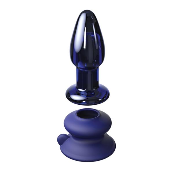 Icicles No. 85 Glass Vibrating Butt Plug with Remote Control and Suction Cup - Kink Store