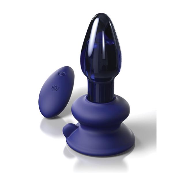 Icicles No. 85 Glass Vibrating Butt Plug with Remote Control and Suction Cup - Kink Store