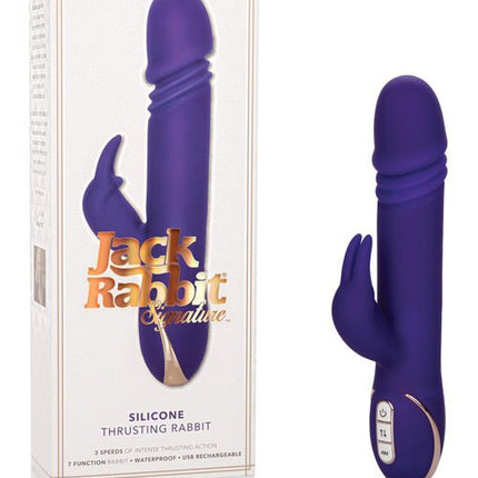 Jack Rabbits Signature Silicone Self Thrusting Rabbit - Purple - Kink Store