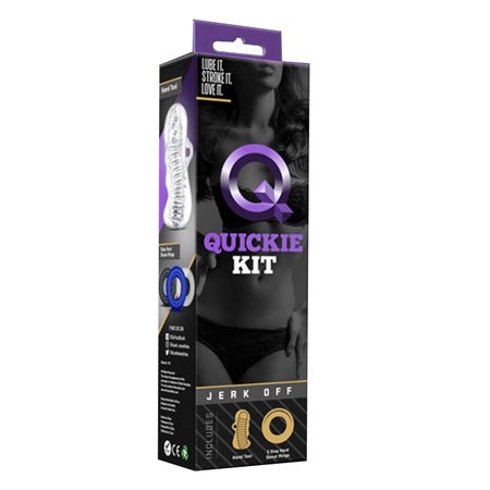 Jerk Off Quickie Kit - Stroker Kit with Cock Rings - Kink Store