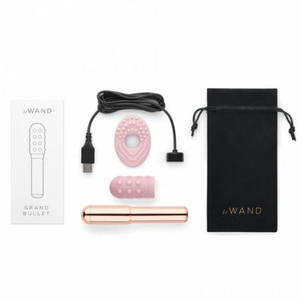 Le Wand Grand Bullet Rechargeable Vibrator - Rose Gold - Kink Store