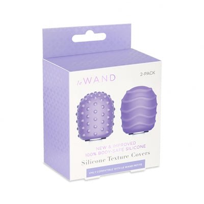 Le Wand Petite Silicone Texture Covers Violet - Kink Store