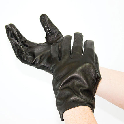Leather Spiked Vampire Gloves - Kink Store