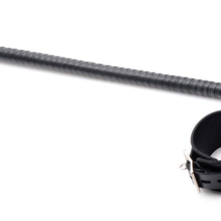Leather Wrapped Spreader Bar with Ankle Cuffs - Kink Store