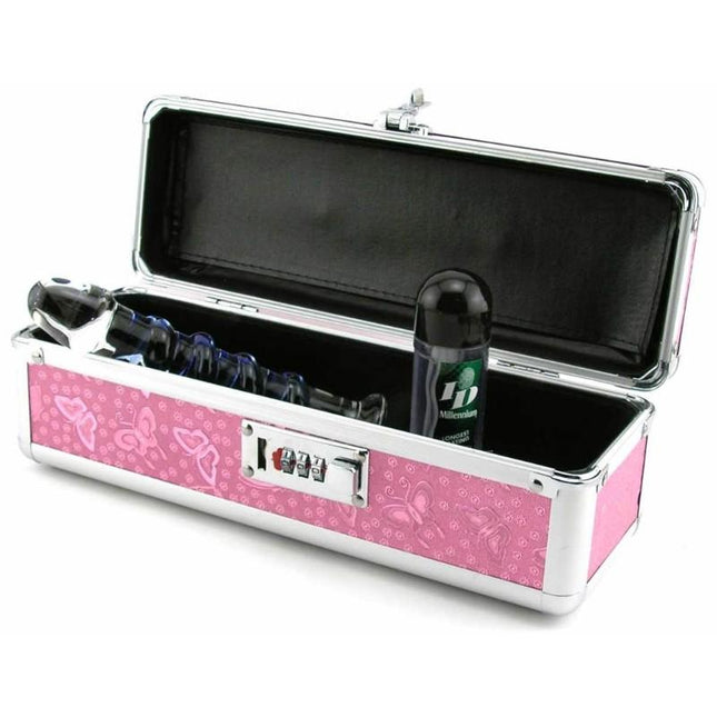 Lockable Toy Box - 12 Inches - Pink - Kink Store