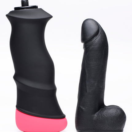 Mega-Pounder Handheld Thrusting Silicone Dildo - Sex Toys