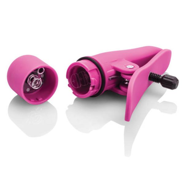 Nipplette Waterproof Vibrating Nipple Clamps - Pink - BDSM Gear
