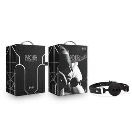 Noir Breathable Silicone Ball Gag - BDSM Gear