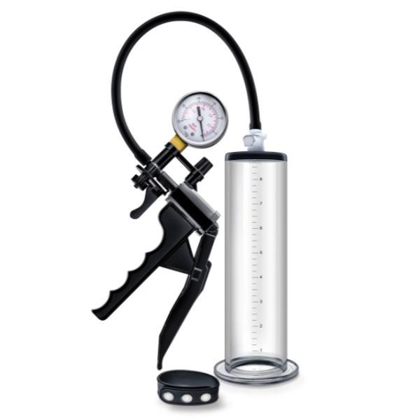 Blush Performance VX8 Premium Penis Pump System with Silicone Cock Strap Clear - BDSM Toys