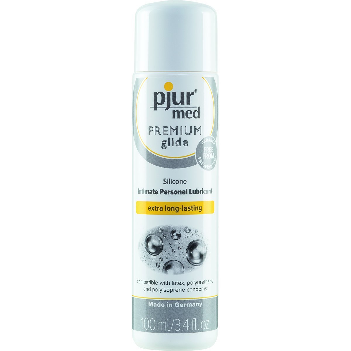 Pjur Med Premium Silicone Based Lubricant - 3.4 oz - Lube, Toy Care and Better Sex