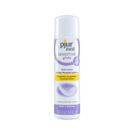 Pjur Med Sensitive Glide Water Based Lubricant - 3.4 oz - Lube, Toy Care and Better Sex