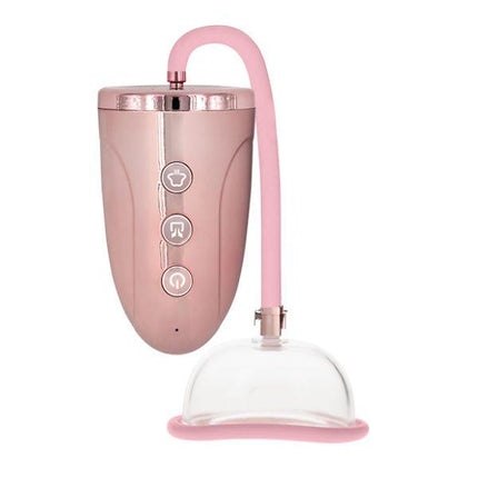 Pumped Automatic Rechargeable Pussy Pump Set - Rose Gold - Sex Toys
