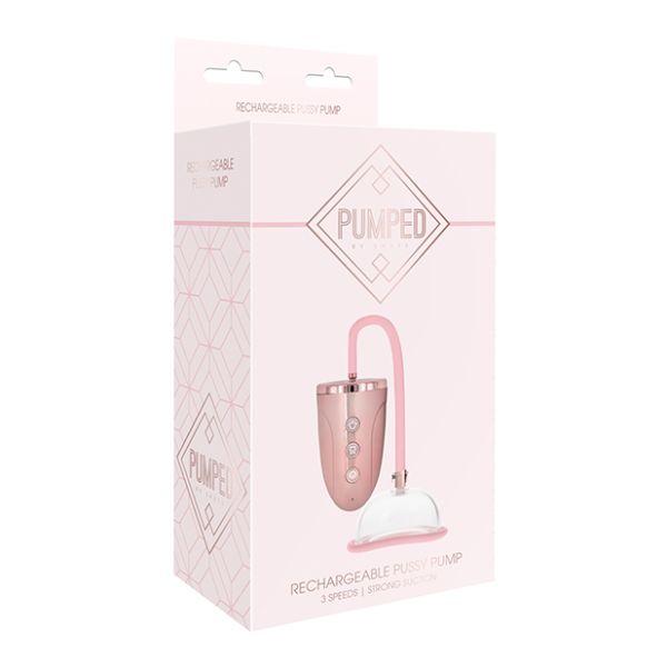 Pumped Automatic Rechargeable Pussy Pump Set - Rose Gold - Sex Toys