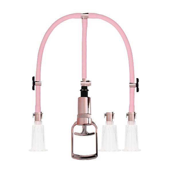 Pumped Clitoral & Nipple Pump Set - Rose - Sex Toys