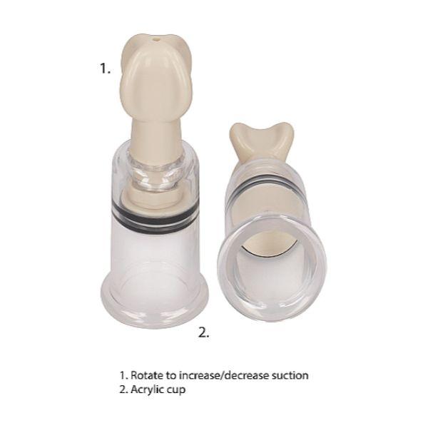 Pumped Nipple Suction Twister Set - Small - Sex Toys