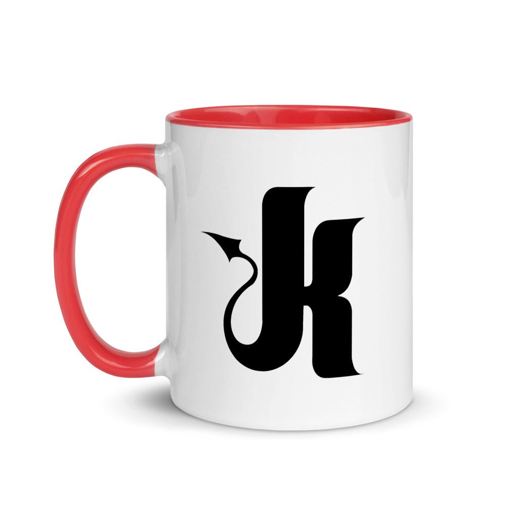 Red Accented Mug with Black Kink Logo - Kink Brand