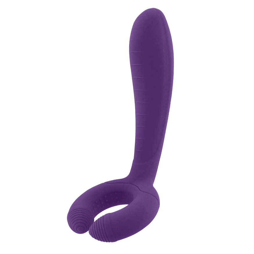 Rianne S Duo Vibe Purple Silicone Multi-Use Vibrator - Sex Toys