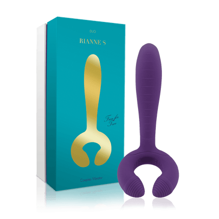 Rianne S Duo Vibe Purple Silicone Multi-Use Vibrator - Sex Toys