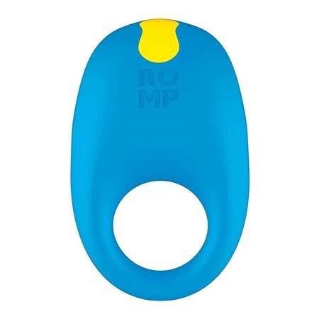 Romp Juke Vibrating Cock Ring - Waterproof Blue Silicone - Sex Toys