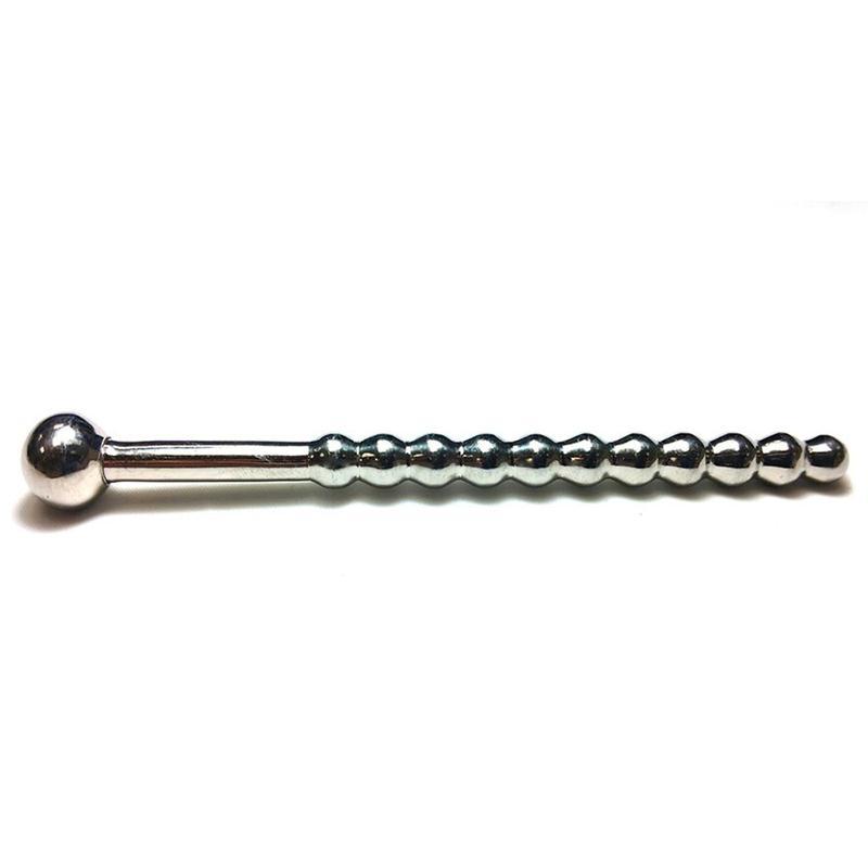 Rouge Beaded Urethral Sound with Stopper - BDSM Gear