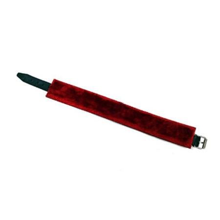 Rouge Fur Leather Collar - Black/Red - BDSM Gear