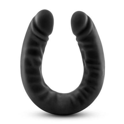 Ruse Silicone Double Headed Dildo - 18 Inch - Black - Sex Toys