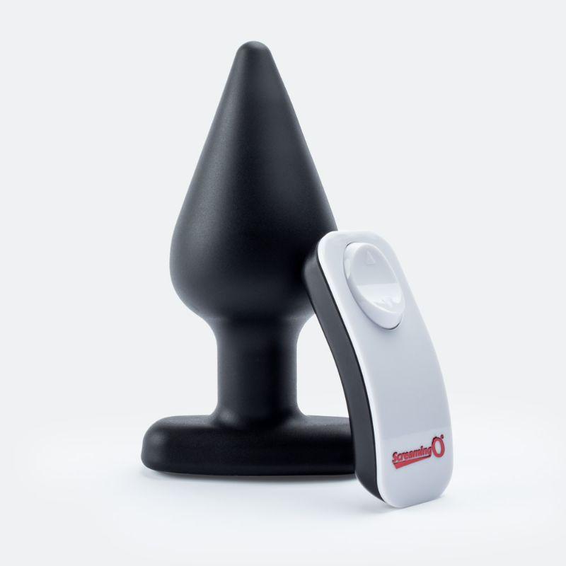 Screaming O My Secret Remote Vibrating XL Butt Plug - Black - Sex Toys