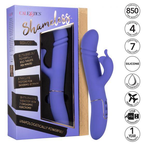 Shameless Seducer Thrusting Rabbit Vibrator - Sex Toys