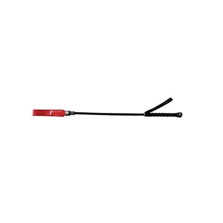 Short Leather Slim Tip Riding Crop - Red - Kink Store